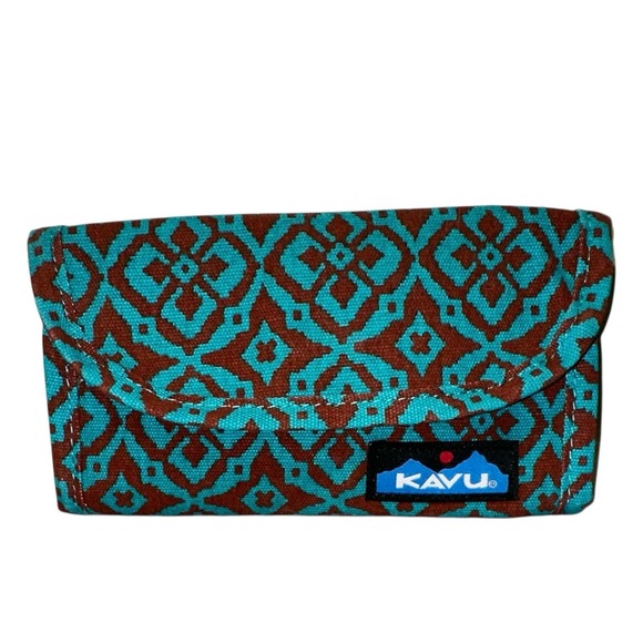 KAVU Big Spender Trifold (Desert Mosaic)‎ Print Canvas Snap Wallet ~NEW - Picture 1 of 4